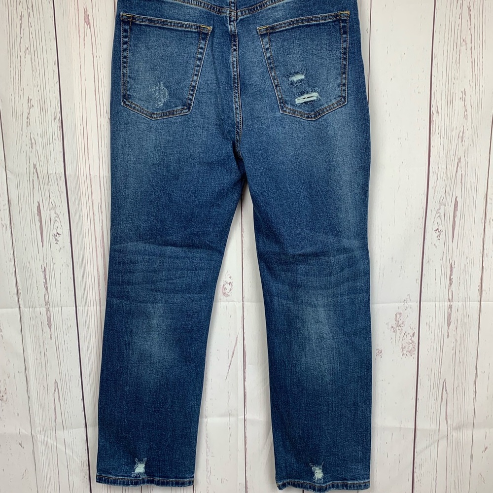 Umgee High Waist Straight Leg Distressed Jeans - Picture 5 of 7
